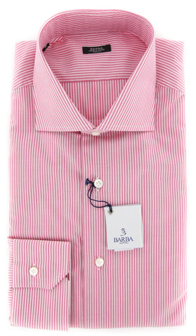 Barba Napoli Pink Shirt - 17 US / 43 EU