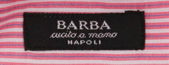 Barba Napoli Pink Striped Shirt - Extra Slim - 17/43 - (I1U13T341602)