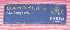 Barba Napoli Pink Striped Shirt - Extra Slim - 17/43 - (LFU13R424204)
