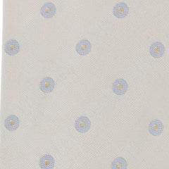 Barba Napoli Cream Polka Dot Silk Tie - 3.5" x 58" - (566)