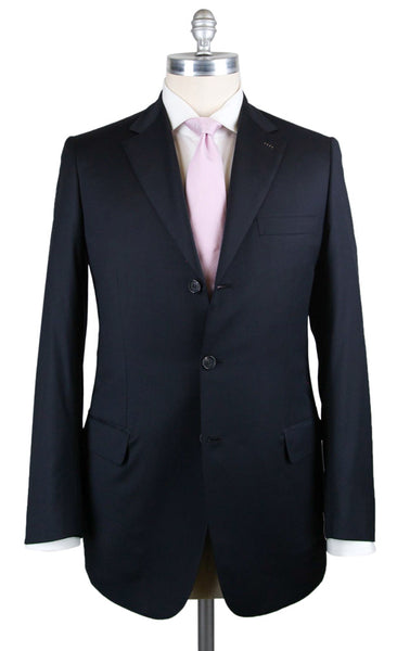 Brioni Midnight Navy Blue Super 150's Solid Suit - (514456) - Parent