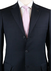Brioni Midnight Navy Blue Super 150's Solid Suit - (514456) - Parent