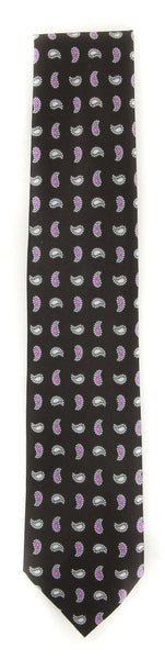 Brioni Dark Brown Paisley Tie - 3" x 58" - (BRTIEX1)