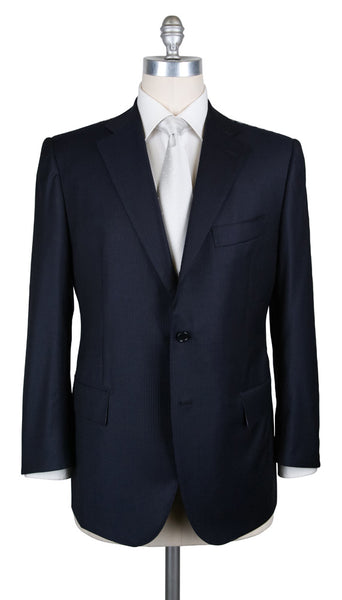 Cesare Attolini Navy Blue Suit - (AUK30PUB3A11WA20B33C4) - Parent