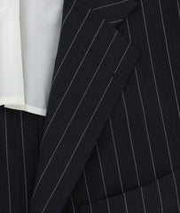 Cesare Attolini Black Wool Striped Sportcoat - (CA35816317) - Parent