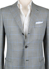 Cesare Attolini Olive Green Fancy Sportcoat - (CA351355317) - Parent