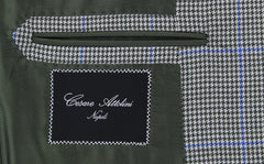 Cesare Attolini Olive Green Fancy Sportcoat - (CA351355317) - Parent