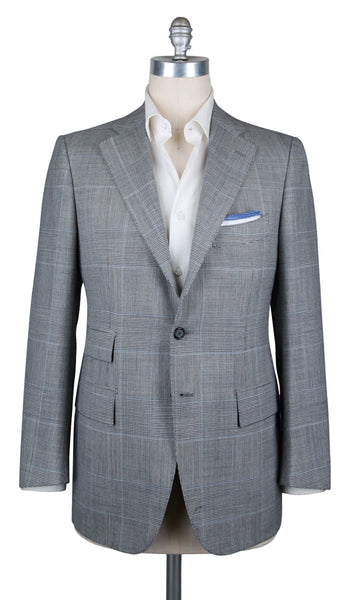 Cesare Attolini Gray Plaid Sportcoat - (CA32L1033227) - Parent