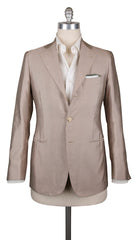 Cesare Attolini Light Brown Striped Sportcoat - 38/48 - (CAS3072047R)