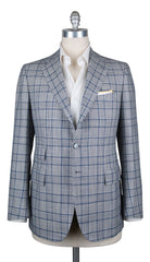 Cesare Attolini Light Gray Plaid Sportcoat - 40/50 - (CAM321126217)