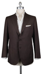 Cesare Attolini Dark Brown Wool Blend Solid Sportcoat - 42/52 - (222)