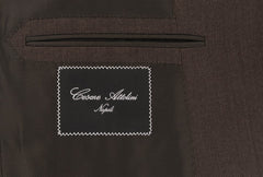 Cesare Attolini Dark Brown Wool Blend Solid Sportcoat - (222) - Parent