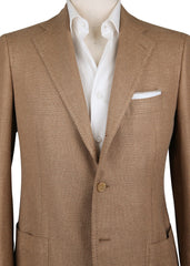 Cesare Attolini Caramel Brown Solid Sportcoat - (CA35953317) - Parent
