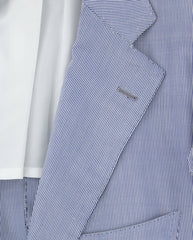 Cesare Attolini Light Blue Striped Sportcoat - (CA3072027C) - Parent