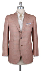 Cesare Attolini Orange Wool Plaid Sportcoat - (CA3211A5231317) - Parent