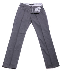 Cesare Attolini Gray Solid Jeans - Slim - (1090) - Parent