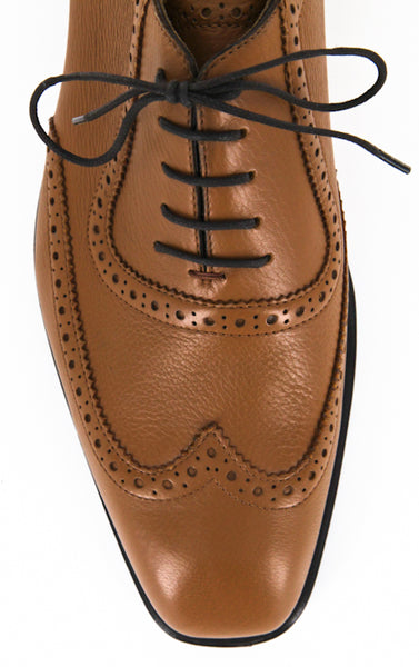 Sutor Mantellassi 8 US 41 Tan Italian Norvegese Wholecut Oxford Mens Dress Shoes 32062149FN_14_f.jpg main image 3