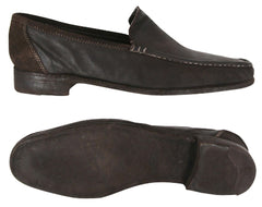 Sutor Mantellassi Dark Brown Shoes - Loafer - Size 7 (US) / 6 (EU)