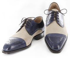 Sutor Mantellassi Blue Shoes Size 8 (US) / 7 (EU)