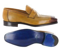 Sutor Mantellassi Caramel Light /Dark Brown Shoes - Loafer - 11.5/10.5