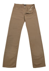 Canali Brown Solid Pants - Slim - 30/46 - (915309092852)