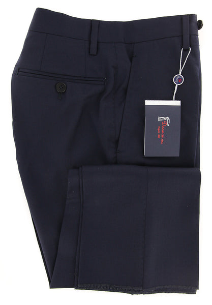 Donnanna Navy Blue Solid Pants - Slim - 40/56 - (LAZIO6018016652)
