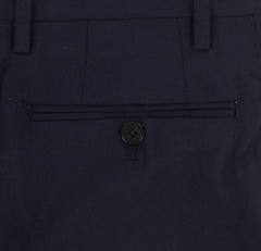 Donnanna Navy Blue Solid Pants - Slim - 40/56 - (LAZIO6018016652)