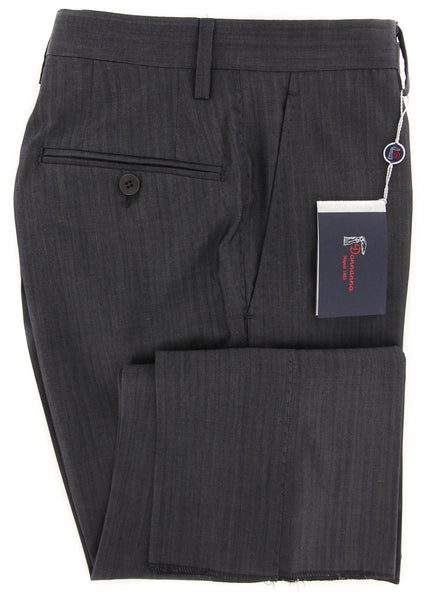 Donnanna Gray Solid Pants - Slim - 30/46 - (LAZIOT00420)