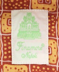 Finamore Napoli Orange Fancy Shirt - Extra Slim - (FN84174) - Parent