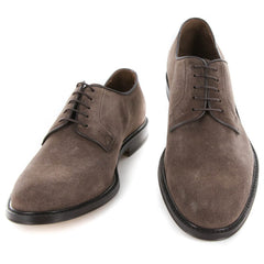 Finamore Napoli Brown Suede Shoes - Lace Ups - 7.5/6.5 - (5093DAINO)