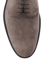 Finamore Napoli Brown Suede Shoes - Lace Ups - 7.5/6.5 - (5093DAINO)