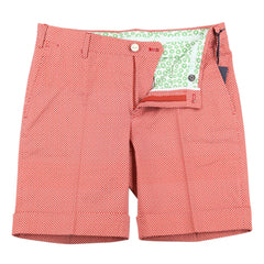 Finamore Napoli Orange Foulard Bermuda Shorts - Slim - 30/46 - (EF)