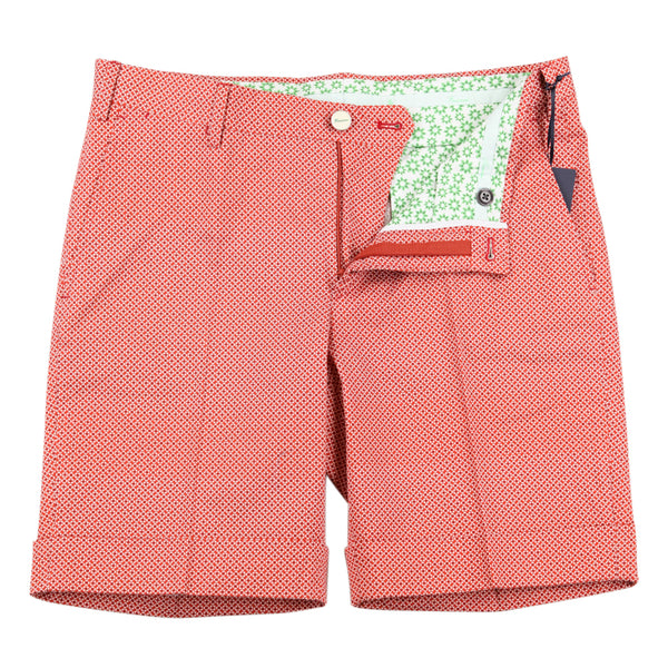 Finamore Napoli Orange Foulard Bermuda Shorts - Slim - (EF) - Parent