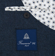 Finamore Napoli Navy Blue Wool Blend Sportcoat - (GIA68000102) - Parent