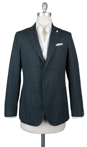 Finamore Napoli Dark Green Cotton Sportcoat - (GIA080326U1R7) - Parent