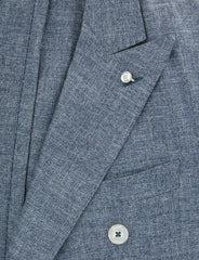 Finamore Napoli Blue Cotton Sportcoat - (GIP951021U) - Parent
