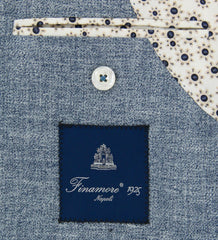 Finamore Napoli Blue Cotton Sportcoat - (GIP951021U) - Parent