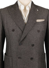 Finamore Napoli Brown Wool Fancy Sportcoat - (FN1026176) - Parent