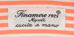 Finamore Napoli Orange Striped Shirt - Extra Slim - (FN-M031189) - Parent