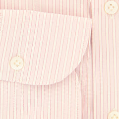 Finamore Napoli Pink Striped Cotton Shirt - Slim - (IA) - Parent