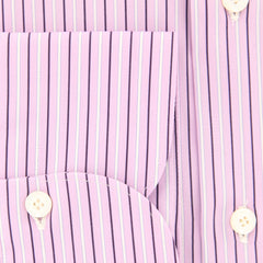 Finamore Napoli Pink Striped Shirt - Extra Slim - (FN-MIL432-96) - Parent