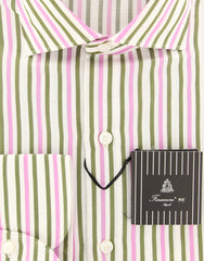 Finamore Napoli Off White Shirt - Extra Slim - (F14189) - Parent