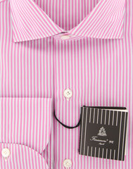 Finamore Napoli Pink Striped Shirt - Slim - (FN821171) - Parent