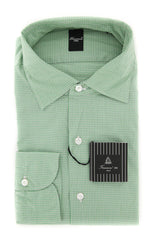 Finamore Napoli Green Shirt - Extra Slim - 16.5/42 - (26NAN08111306)