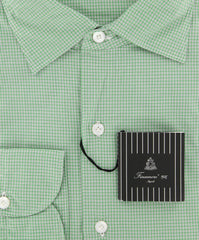 Finamore Napoli Green Shirt - Extra Slim - 16.5/42 - (26NAN08111306)
