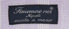 Finamore Napoli Lavender Plaid Shirt - Slim - (FN920173) - Parent
