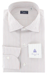 Finamore Napoli Multi-Colored Striped Cotton Shirt - Slim - (748) - Parent