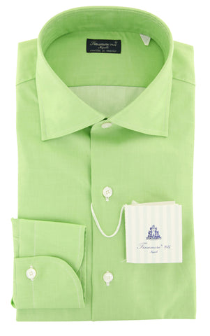 Finamore Napoli Green Shirt - Slim