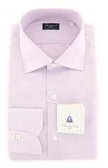 Finamore Napoli Purple Solid Shirt - Slim - 15.75/40 - (2018030133)