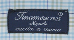 Finamore Napoli Off White Check Cotton Shirt - Slim - (745) - Parent